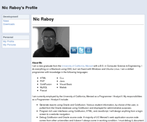 nraboy.com: Nic Raboy's Profile
A personal profile about Nic Raboy