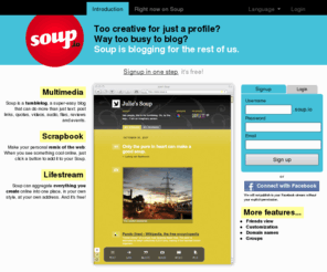 soup.io: Soup - Publish, collect, share.
