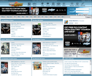 cheatmasters.com: Cheat Masters: For game cheats, cheat codes, unlockables, & hints!
Cheat Masters - Let the cheat masters provide you cheats for all your games!