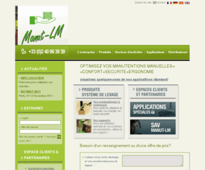 manutlm.com: Matériel de manutention,levage de manutention,manutention par aspiration,manutention aérienne,Palonnier à ventouse, manipulateur par aspiration, elevateur à vide
Concepteur et fabricant de systemes de levage et manutention.