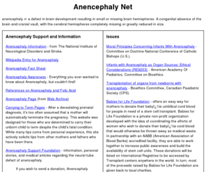 anencephaly.net: Anencephaly Net
