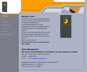derksmanagement.com: Homepage
Adviesbureau voor organisaties en/of managers