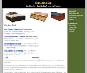 captainbed.net: Captain Bed
Looking for a captain bed? Look here first.