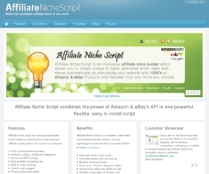 affiliatenichescript.com: The Amazon Affiliate Store Script + eBay Affiliate Store Script | Affiliate Niche Script
