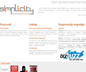 simplicity.rs: Simplicity d.o.o : Simplicity d.o.o - CMS, razvoj web aplikacija, On-Site SEO, organizacija događaja