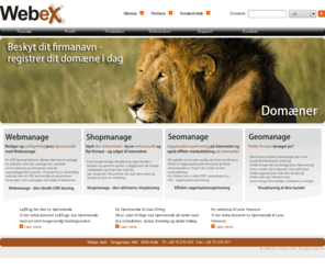 cmd-consulting.com: Webdesign, CMS, søgemaskineoptimering samt shopløsninger til dansk erhverv - Webex
Webex tilbyder stilrent webdesign, cms systemer, shopløsninger, søgemaskineoptimering samt webhosting