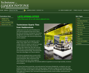 technistonetiles.info: Technistone from Haddonstone
Technistone quartz tiles supplied by Haddonstone for use as kitchen tiles and bathroom tiles, wall tiles and floor tiles and for commercial tiling projects.