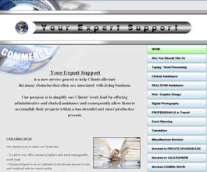 yourexpertsupport.com: yourexpertsupport.com - HOME
 Virtual Office Assistant for Amelia Island Fernandina Beach in Florida for administrative and clerical office help 