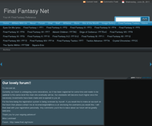ffnet.org: Final Fantasy Net
Your #1 Final Fantasy Reference.