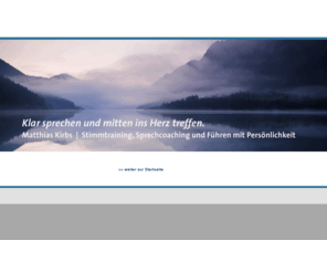 matthias-kirbs.com: Matthias Kirbs  Stimmtraining, Sprechcoaching und Führen mit Persönlichkeit
Matthias Kirbs - Stimmtraining, Sprecher