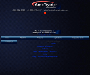 ametradeelectronics.com: Ametrade Electronics, Power Semiconductors, AmeTrade - Industrial Parts & Equipment
AmeTrade - AmeTrade.com Your Industrial Supplier - Controls - Electronics - Air