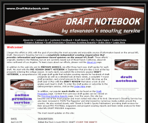 draftnotebook.com: STEVENSON'S SCOUTING SERVICE
