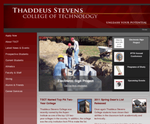 stevenstech.org: Thaddeus Stevens College of Technology - Home Page
Home