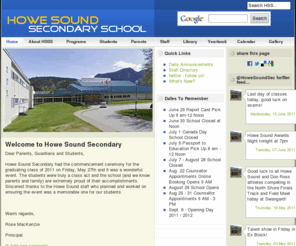 howesoundsecondary.bc.ca: HSSS Home Page
Howe Sound Secondary School