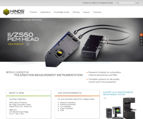 birefringence.net: Measurement Technology - Hinds Instruments
Hinds Instruments was founded in 1971 and is the global leader in enlightened measurement technology.