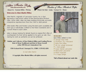 Allenmartinrifles.com: Allen Martin Rifles.com, Flintlock Rifles ...