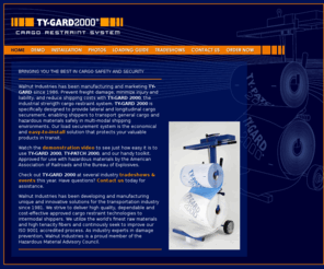 typatch.net: Ty-Gard 2000 - Industrial Strength Cargo Restraint and Load Securement System
Protect your products in transit! Prevent freight damage with Ty-Gard 2000, the industrial strength cargo restraint and load securement system.