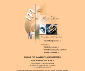 ausbildungsschule.com: Kosmetik Fachschule - Kosmetik Ausbildung Ausbildungsschule Hamburg Norderstedt
Kosmetikerin - Die Zukunft beginnt mit der optimalen Ausbildung!Kosmetikerin ist einer der schönsten und vielseitigsten Berufe die es gibt! In den letzten 10 Jahren hat dieser Beruf an enormer Bedeutung gewonnen. In der heutigen Zeit, in der täglich in den Medien über Kosmetik und Schönheit berichtet wird, nimmt das Interesse am Beruf der Kosmetikerin immer mehr zu. Für den Verbraucher wird es immer wünschenswerter, schön und gepflegt auszusehen, sowie der Alterung vorzubeugen. Kosmetikerin,Berufsausbildung,Schönheit,Kosmetik-Ausbildung,Lehrgang,Praxiserfahrung,Praktikant,Existenz,Kosmetiker,Abschlussprüfung,Auszubildende,Ganzkörpermassage,Medizinische Fußpflege
