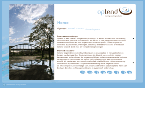 kernwaarden.info: Home | Optend | Training coaching mediation
Optend, het bedrijf voor uw training, coaching en mediation