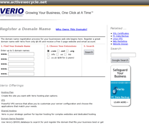 activewecycle.net: Find the best domain names to register
Learn about the UNIX hosting plans for all machines and more domain hosting options.