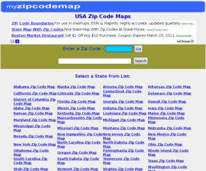 myzipcodemap.com: ZIP Code Map, ZIP Code Maps, Free Zip Code Map, United States(US) zip code maps, Postal Code Maps, 5-Digit ZIP Code Maps
Map and demographic information of every zip code, city and state of USA.