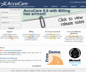 addictionseverityindex.net: AccuCare
Addiction and Mental Health Software. Improving the Clinical Process.