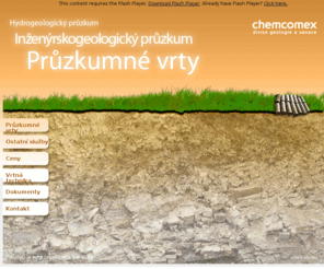 pruzkumnevrty.cz: Průzkumné vrty | Chemcomex
Vrtání studní ve všech typech hornin a zemin do maximální vrtané hloubky 150 m. Vrtané studny v průměrech 110 až 160 mm.