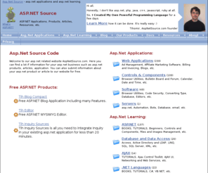 aspnetsource.com: Asp.Net Source Code - asp.net applications and asp.net learning
asp.net source code - asp.net applications and asp.net learning.