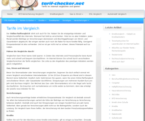 tarif-checker.net: Tarife im Vergleich – Versicherungen, DSL-Anbieter, Strom  Kreditevergleich
Der Online-Tarifvergleich lohnt sich auch für Sie. Nutzen Sie die einzigartige Anbieter- und Vergleichsvielfalt des Internets. Niemand hat Geld zu
