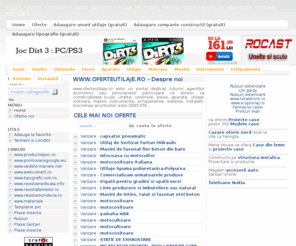 oferteutilaje.ro: SCULE, UNELTE, USTENSILE, PIESE, APARATE, UTILAJE, MOTOARE, MASINI, INSTRUMENTE, ECHIPAMENTE, SISTEME, INSTALATII
SCULE, UNELTE, USTENSILE, PIESE, APARATE, UTILAJE, MOTOARE, MASINI, INSTRUMENTE, ECHIPAMENTE, SISTEME, INSTALATII 