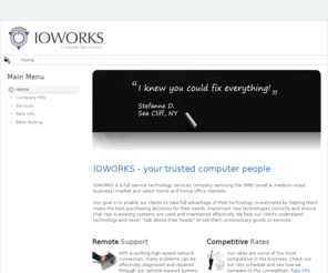tmgtech.net: IOWORKS Computer Services
IOWORKS Computer Services LLC