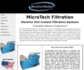 microtechfiltration.com: MicroTech Filtration - Home
MicroTech Filtration is a US Designer & Manufacturer of Filters systems.