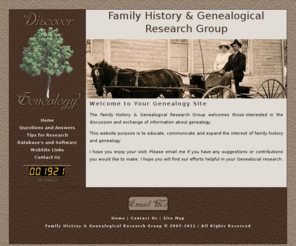 Fhgrg.org: Family Histroy & Genealogical Research Group