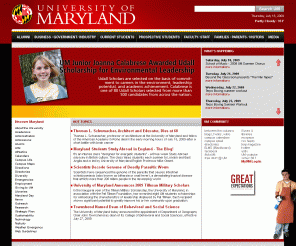 umd.edu:  The University of Maryland 
