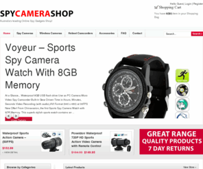 spycamera.net.au: The Spy Camera Shop | Hidden Cameras, Wireless Cameras & Spy Gear
We stock hidden cameras including pinhole cameras, pen cameras, watch cameras, sunglass cameras, wireless cameras and helmet cameras. Free Shipping.