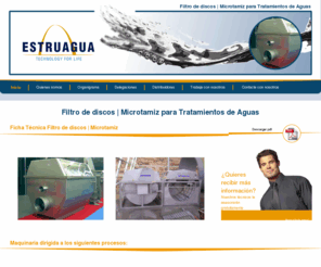 filtrodediscos.com: Filtro de discos | Microtamiz para Tratamientos de Aguas
El Filtro de discos | Microtamiz Filtrante es un equipo de gran robustez dirigido especialmente para el Tratamiento de Aguas y el tratamiento de Purines, destinado a microfiltración de sólidos desde 10 micras hasta 1000 micras.
