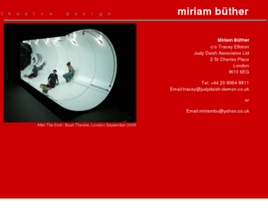 miriambuether.org: Miriam Buether - Theatre Designer
Miriam Buether - Theatre Designer