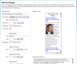 rssfeedwidget.com: RSS Feed Widget
