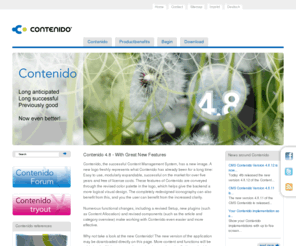contenido.org: Contenido 4.8 - With Great New Features - Home - Open Source Content Management System (CMS) Contenido
Contenido, the successful Content Management System, has a new image. A new logo freshly represents what Contenido has already been for a long time: Easy to use, modularly expandable, successful on