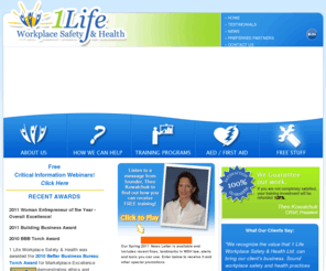 safetyassistant.org: 1Life Workplace Safety & Health
1Life Health and Safety Training provides Winnipeg, Manitoba companies with first aid training, workplace safety and health training, CPR and AED training, and child safety programs.  Reduce the risk with Workplace Safety and Health Training, and accredited first aid training programs by professional workplace health and safety trainers.