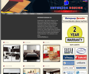 interiordesign.az: Interior Design Co | Office, Bedroom, Living room, Kid's room, Kitchen Furniture production
Interior Design Co is your source for quality home furnishings delivered fast. Our giant furniture site features a huge selection of accent furniture, bathroom furniture, bedroom furniture, dining room furniture, living room furniture, kids furniture, baby furniture, children's furniture, bunk beds and more.