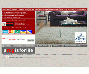 arugisforlife.com: Rugs, Modern rugs, Kids rugs, Oriental rugs in modern and traditional rug designs from a rug is for life
Modern rugs, traditional rugs, oriental rugs, celtic rugs and natural fibre rugs in seagrass, coir, juste and sisal to buy online from UK rug retailer. Rug runners, sheepskin rugs, leather rugs also available.