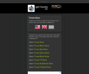 getitunes.net: iTunes Store
iTunes Store links for users of iPhone, iPod Touch, iPad, Mac and Windows PC