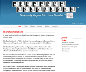 diondatasolutions.net: DionData Solutions
Data Management Solutions for Any Size Company