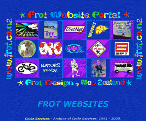 frot.co.nz: Frot Design
Website design & development - links to Frot, Cycle Services, DietNet, Sift, and other client sites.