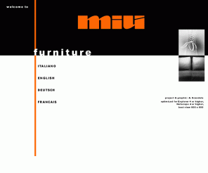 miu.it: Miu - furniture
Miu furniture: official site.