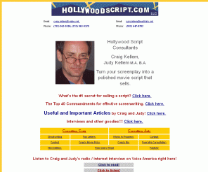 hollywoodscript.com: A Hollywood Script Consultant
Movie Script Consulting Services to help you sell your screenplay for Hollywood film and television productions.