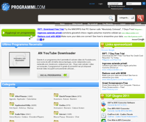 programmi.com: Programmi.com - Scarica Programmi Gratis | Download Software Gratuito
Programmi gratuiti, freeware e shareware, programmi Italiani, Recensioni software, programmi gratis