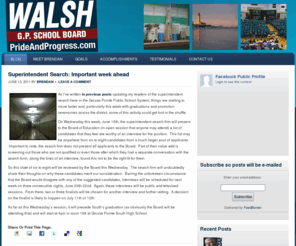 brendanwalsh.us: Brendan Walsh, Grosse Pointe School Board — Pride and Progress — Brendan Walsh, Grosse Pointe School Board
