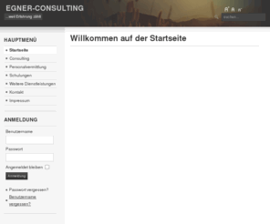 egner-consulting.com: Willkommen auf der Startseite
Joomla! - dynamische Portal-Engine und Content-Management-System